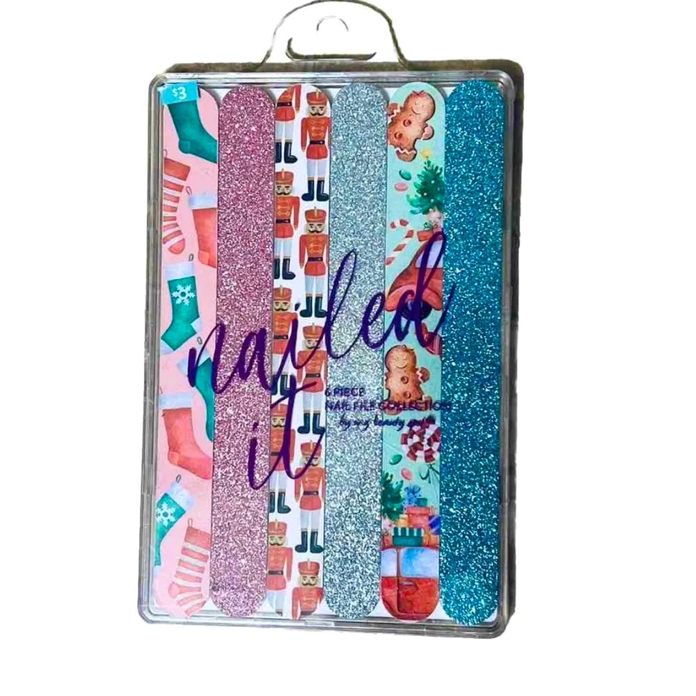 Nailed it 6 piece nail file collection christmas